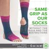 imageGaiam Yoga Sock Anklets  Grippy Leg Warmer Ankle Socks for Yoga Barre Pilates Dance AerobicsWild Berry
