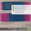 imageGaiam Yoga Sock Anklets  Grippy Leg Warmer Ankle Socks for Yoga Barre Pilates Dance AerobicsWild Berry