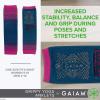 imageGaiam Yoga Sock Anklets  Grippy Leg Warmer Ankle Socks for Yoga Barre Pilates Dance AerobicsWild Berry