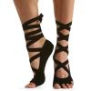 imageGaiam Yoga Socks  Premium Studio Non Slip Sticky Grip Accessories for Women ampamp MenBlackGrey Laceup