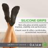 imageGaiam Yoga Socks Non Slip Fitness Sock Grips for Women ampamp Men Ideal for Home Use ampamp All Types of Yoga Barre DanceBlackBlack 2pack