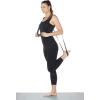imageGaiam Yoga Strap Premium Athletic Stretch Band with Adjustable Metal DRing Buckle Loop  Exercise ampamp Fitness Stretching for Yoga Pilates Physical Therapy Dance Gym WorkoutsBlack 8ft