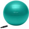 imageGaiam Total Body Exercise Balance Stability Yoga Ball AntiBurst with Air Pump for Home Office Chair and Fitness  Various SizesGreen