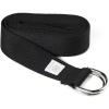imageGaiam Yoga Strap Premium Athletic Stretch Band with Adjustable Metal DRing Buckle Loop  Exercise ampamp Fitness Stretching for Yoga Pilates Physical Therapy Dance Gym WorkoutsBlack 8ft