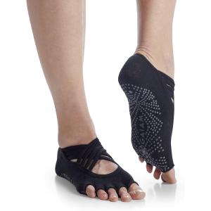 imageGaiam Grippy Studio Yoga Socks for Extra Grip in Standard or Hot YogaBlackGrey Studio