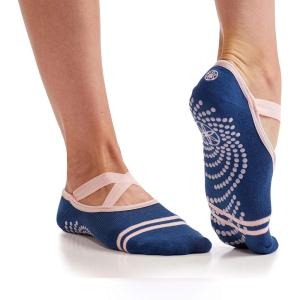 imageGaiam Grippy Studio Yoga Socks for Extra Grip in Standard or Hot YogaIndigo