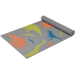 imageGaiam Kids Yoga Mat Exercise Mat Yoga for Kids with Fun Prints  Playtime for Babies Active ampamp Calm Toddlers and Young Children 60quot L x 24quot W x 3mm ThickDino Zone