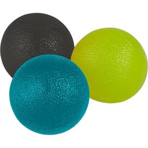 imageGaiam Restore Hand Therapy Exercise Ball Kit  3Level Hand Grip Strengthener Massage Balls Soft Medium Firm for Physical Therapy ampamp Hand Pain Relief Ease Muscle Tension with Hand Balls  Set of 3