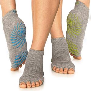 imageGaiam Womens ToelessYellowBlue 2pack