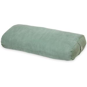 imageGaiam Yoga Bolster  Long Rectangular Meditation Pillow  Supportive Cushion for Restorative Yoga and Sitting on the Floor  BuiltIn Carrying Handle  Machine Washable CoverSage