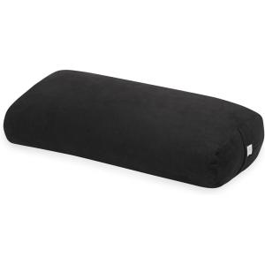 imageGaiam Yoga Bolster  Long Rectangular Meditation Pillow  Supportive Cushion for Restorative Yoga and Sitting on the Floor  BuiltIn Carrying Handle  Machine Washable CoverBlack