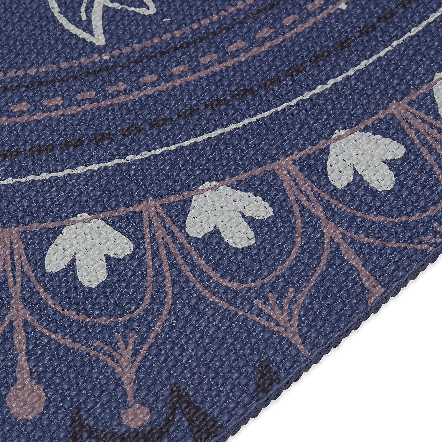 imageGaiam Yoga Mat  Premium 6mm Print Extra Thick Non Slip Exercise ampamp Fitness Mat for All Types of Yoga Pilates ampamp Floor Workouts 68quotL x 24quotW x 6mm ThickHere  Now