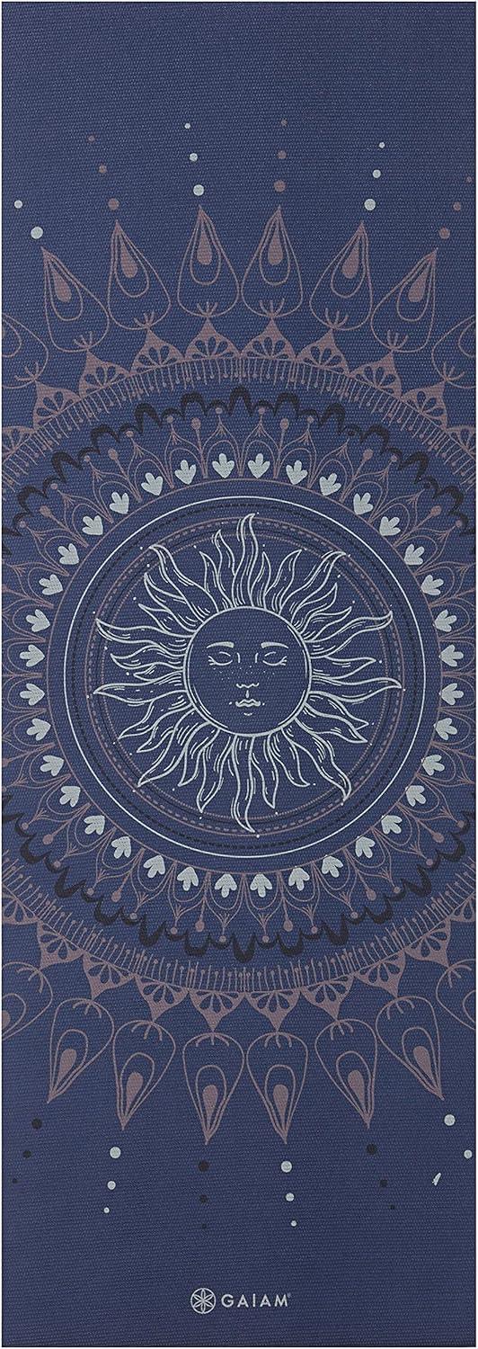 imageGaiam Yoga Mat  Premium 6mm Print Extra Thick Non Slip Exercise ampamp Fitness Mat for All Types of Yoga Pilates ampamp Floor Workouts 68quotL x 24quotW x 6mm ThickHere  Now