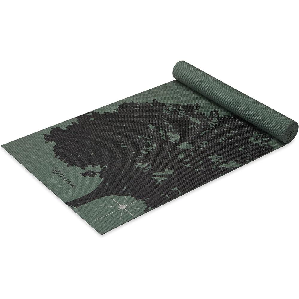 imageGaiam Yoga Mat  Premium 6mm Print Extra Thick Non Slip Exercise ampamp Fitness Mat for All Types of Yoga Pilates ampamp Floor Workouts 68quotL x 24quotW x 6mm ThickLuminary