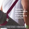 imageGaiam EasyCinch Yoga Mat Sling  Durable Carrying Strap for Yoga Mat with Metal DRings for Secure Fit No Mat IncludedTurquoise Sea Or Granite Storm