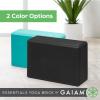 imageGaiam Essentials Yoga Brick EVA Foam Block Accessories for Yoga Meditation Pilates Stretching  2 PackBlack