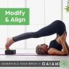 imageGaiam Essentials Yoga Brick EVA Foam Block Accessories for Yoga Meditation Pilates Stretching  2 PackBlack