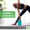 imageGaiam Essentials Yoga Brick EVA Foam Block Accessories for Yoga Meditation Pilates Stretching  2 PackTeal