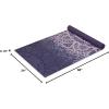 imageGaiam Print Yoga Mat Non Slip Exercise ampamp Fitness Mat for All Types of Yoga Pilates ampamp Floor ExercisesPurple Lattice