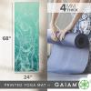 imageGaiam Print Yoga Mat Non Slip Exercise ampamp Fitness Mat for All Types of Yoga Pilates ampamp Floor ExercisesWhirling Whisper