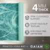 imageGaiam Print Yoga Mat Non Slip Exercise ampamp Fitness Mat for All Types of Yoga Pilates ampamp Floor ExercisesWhirling Whisper