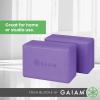 imageGaiam Yoga Block  Supportive LatexFree Eva Foam  Soft NonSlip Surface with Beveled Edges for Yoga Pilates Meditation  Yoga Accessories for Stability Balance Deepen StretchesDeep Purple