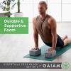 imageGaiam Yoga Block  Supportive LatexFree Eva Foam  Soft NonSlip Surface with Beveled Edges for Yoga Pilates Meditation  Yoga Accessories for Stability Balance Deepen StretchesVivid Blue