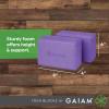 imageGaiam Yoga Block  Supportive LatexFree Eva Foam  Soft NonSlip Surface with Beveled Edges for Yoga Pilates Meditation  Yoga Accessories for Stability Balance Deepen StretchesDeep Purple
