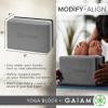 imageGaiam Yoga Block  Supportive LatexFree Eva Foam  Soft NonSlip Surface with Beveled Edges for Yoga Pilates Meditation  Yoga Accessories for Stability Balance Deepen StretchesCharcoal