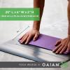 imageGaiam Yoga Block Wedge  Lightweight EVA Foam  Yoga Wedge for Wrist and Lower Back Support  Slant Board for Comfortable Yoga Poses and Angles 20quot L x 6quot W x 2quot H Deep Purple