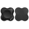 imageGaiam Yoga Knee Pads Set of 2  Yoga Props and Accessories for WomenMen Cushions Knees and Elbows for Fitness Travel Meditation Kneeling Balance Floor PilatesBlack