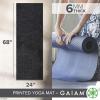 imageGaiam Yoga Mat  Premium 6mm Print Extra Thick Non Slip Exercise ampamp Fitness Mat for All Types of Yoga Pilates ampamp Floor Workouts 68quotL x 24quotW x 6mm ThickMidnight Mandala