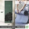 imageGaiam Yoga Mat  Premium 6mm Print Extra Thick Non Slip Exercise ampamp Fitness Mat for All Types of Yoga Pilates ampamp Floor Workouts 68quotL x 24quotW x 6mm ThickLuminary