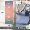 imageGaiam Yoga Mat  Premium 6mm Print Extra Thick Non Slip Exercise ampamp Fitness Mat for All Types of Yoga Pilates ampamp Floor Workouts 68quotL x 24quotW x 6mm ThickPastel Moon Phases