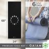 imageGaiam Yoga Mat  Premium 6mm Print Extra Thick Non Slip Exercise ampamp Fitness Mat for All Types of Yoga Pilates ampamp Floor Workouts 68quotL x 24quotW x 6mm ThickNew Moon