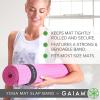 imageGaiam Yoga Mat Strap Slap Band  Keeps Your Mat Tightly Rolled and Secure with One Snap  Strong Clasp for Yoga Mat Storage and Travel  Fits Most Size Mats 20quotL x 15quotW Black