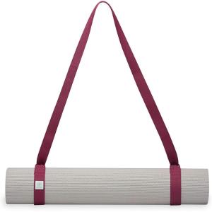 imageGaiam EasyCinch Yoga Mat Sling  Durable Carrying Strap for Yoga Mat with Metal DRings for Secure Fit No Mat IncludedMulberry