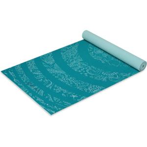 imageGaiam Print Yoga Mat Non Slip Exercise ampamp Fitness Mat for All Types of Yoga Pilates ampamp Floor ExercisesUnder the Sea