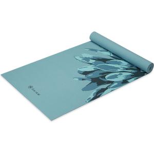 imageGaiam Print Yoga Mat Non Slip Exercise ampamp Fitness Mat for All Types of Yoga Pilates ampamp Floor ExercisesVibrant Flourish
