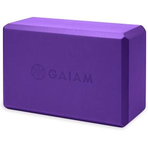 imageGaiam Yoga Block  Supportive LatexFree Eva Foam  Soft NonSlip Surface with Beveled Edges for Yoga Pilates Meditation  Yoga Accessories for Stability Balance Deepen StretchesDeep Purple