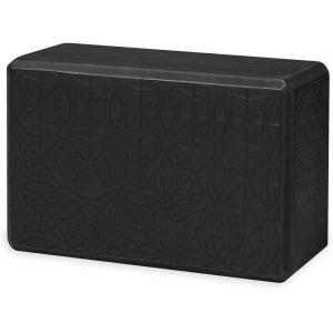 imageGaiam Yoga Block  Supportive LatexFree Eva Foam  Soft NonSlip Surface with Beveled Edges for Yoga Pilates Meditation  Yoga Accessories for Stability Balance Deepen StretchesBlack Embossed Print