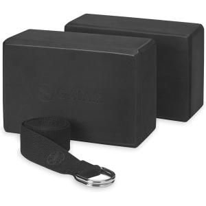 imageGaiam Yoga Block  Supportive LatexFree Eva Foam  Soft NonSlip Surface with Beveled Edges for Yoga Pilates Meditation  Yoga Accessories for Stability Balance Deepen Stretches2pk Combo Black