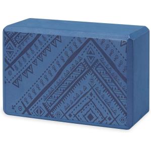imageGaiam Yoga Block  Supportive LatexFree Eva Foam  Soft NonSlip Surface with Beveled Edges for Yoga Pilates Meditation  Yoga Accessories for Stability Balance Deepen StretchesNavajo Indigo Ink