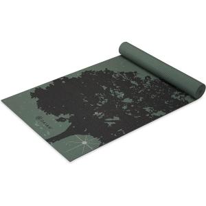 imageGaiam Yoga Mat  Premium 6mm Print Extra Thick Non Slip Exercise ampamp Fitness Mat for All Types of Yoga Pilates ampamp Floor Workouts 68quotL x 24quotW x 6mm ThickLuminary