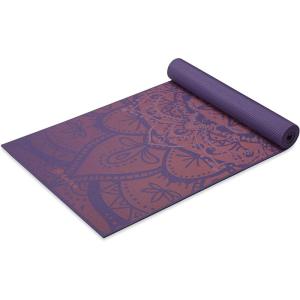 imageGaiam Yoga Mat  Premium 6mm Print Extra Thick Non Slip Exercise ampamp Fitness Mat for All Types of Yoga Pilates ampamp Floor Workouts 68quotL x 24quotW x 6mm ThickAthenian Rose
