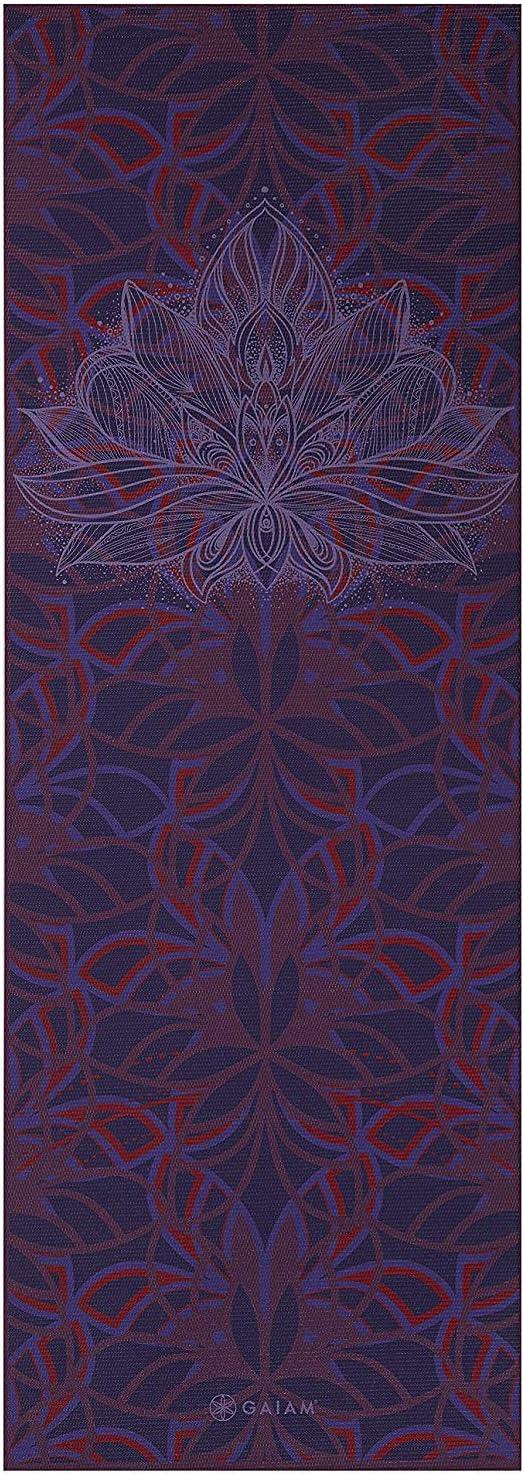 imageGaiam Yoga Mat  Premium 6mm Print Reversible Extra Thick Non Slip Exercise ampamp Fitness Mat for All Types of Yoga Pilates ampamp Floor Workouts 68quot x 24quot x 6mm ThickDivinity