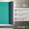 imageGaiam Solid Color Yoga Mat Non Slip Exercise ampamp Fitness Mat for All Types of Yoga Pilates ampamp Floor ExercisesVibrant Viridian