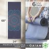 imageGaiam Yoga Mat  Premium 6mm Print Reversible Extra Thick Non Slip Exercise ampamp Fitness Mat for All Types of Yoga Pilates ampamp Floor Workouts 68quot x 24quot x 6mm ThickPurple Illusion