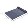 imageGaiam Yoga Mat  Premium 6mm Print Reversible Extra Thick Non Slip Exercise ampamp Fitness Mat for All Types of Yoga Pilates ampamp Floor Workouts 68quot x 24quot x 6mm ThickPurple Illusion