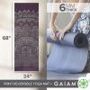 imageGaiam Yoga Mat  Premium 6mm Print Reversible Extra Thick Non Slip Exercise ampamp Fitness Mat for All Types of Yoga Pilates ampamp Floor Workouts 68quot x 24quot x 6mm ThickPlum Etching